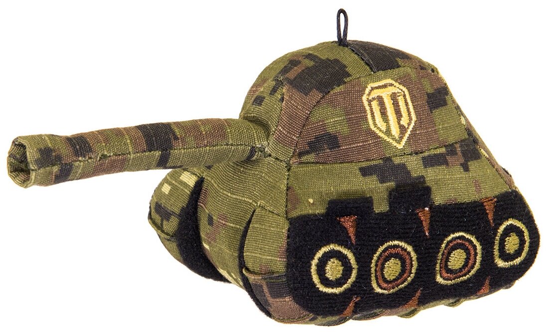 Плюшевая игрушка World of Tanks в виде танка зеленый хаки