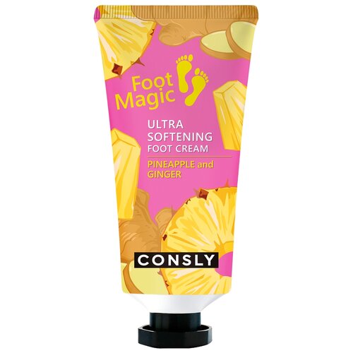 Consly Крем для ног Ультра-смягчающий Pineapple and ginger, 100 мл, 100 г, 1 уп.