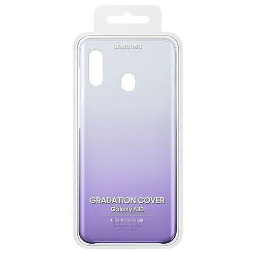 фото Чехол samsung gradation cover a30 фиолетовый