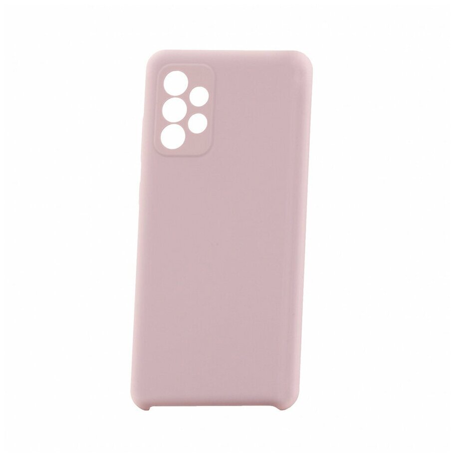Чехол на Samsung Galaxy A72 Derbi Slim Silicone-2 розовый песок, противоударная пластиковая накладка, силиконовый бампер с защитой камеры, кейс