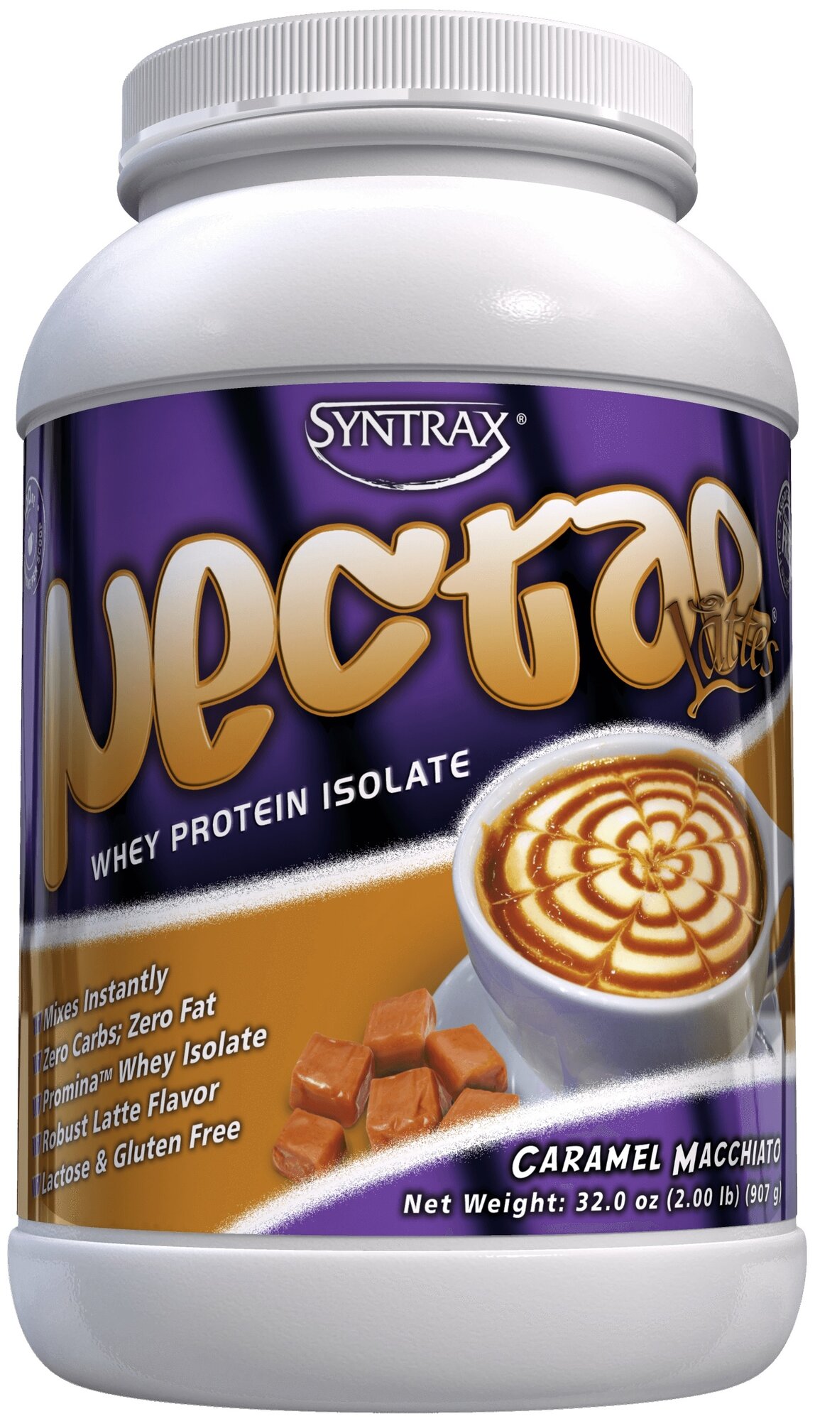 Протеин Syntrax Nectar Lattes 2lb Caramel Macchiato