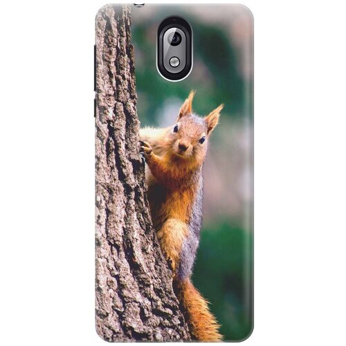 фото Re:pa накладка transparent для nokia 3.1 с принтом "белочка"