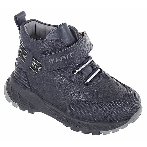 Ботинки Tiflani, демисезонные, натуральная кожа, на липучках, размер 29, синий