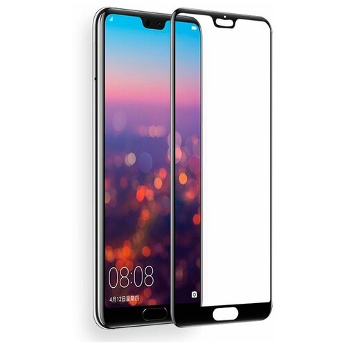 Защитное стекло 3D для телефона Huawei honor 8C (Чёрное)