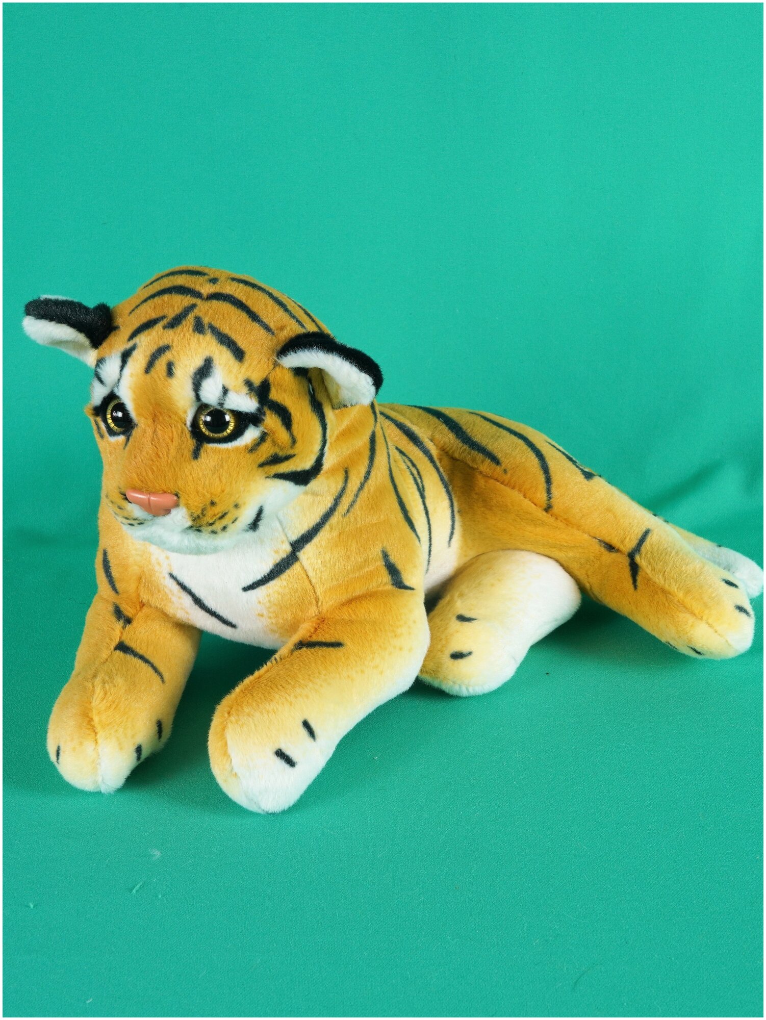 Мягкая игрушка Тигр реалистичный 30 см. (Новый год Тигр Тигренок символ 2022 года)