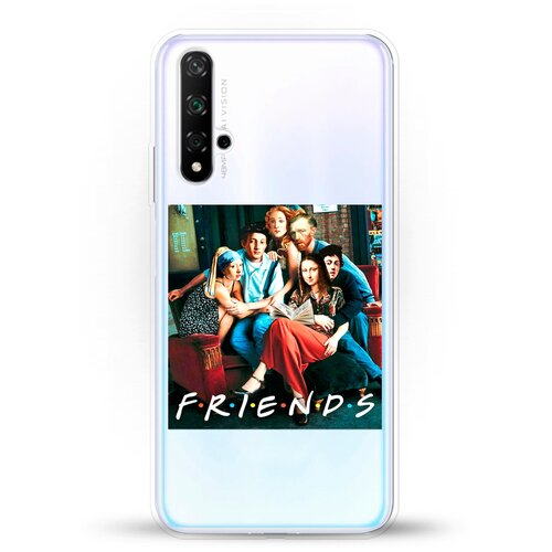 фото Силиконовый чехол друзья на honor 20 andy & paul