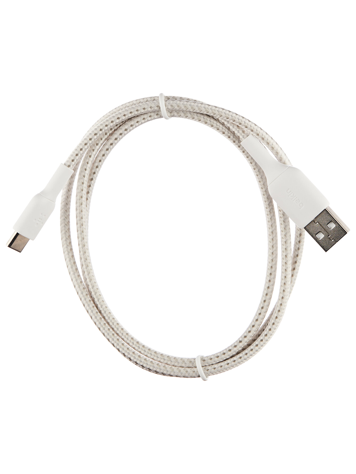 Кабель Belkin USB-A - USB-C, 1m, нейлон, белый (CAB002bt1MWH) — фото 2