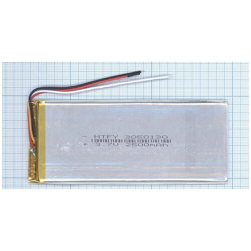 аккумулятор li pol батарея 3 50 130мм 2pin 3 7v 2500mah Аккумулятор Li-Pol (батарея) 3*50*130мм 3pin 3.7V/2500mAh