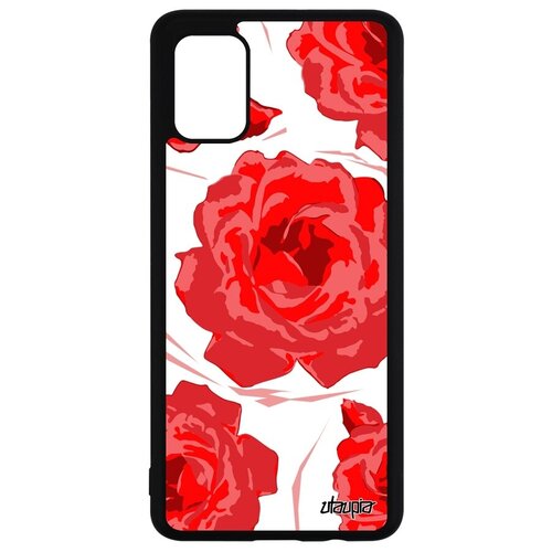 фото Яркий чехол на смартфон // samsung galaxy a51 // "цветы" стиль букет, utaupia, красный
