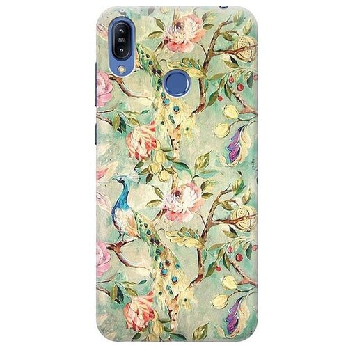 фото Ультратонкий силиконовый чехол-накладка для asus zenfone max (m2) zb633kl с принтом "винтажный цветочный паттерн" gosso