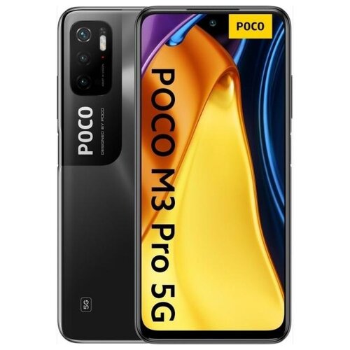 фото Смартфон xiaomi poco m3 pro 5g 4/64 гб global, заряженный черный