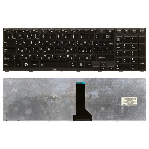 Клавиатура для ноутбука TOSHIBA Satellite R850 черная 3700₽