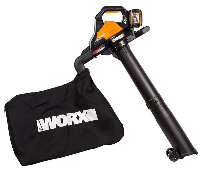 Аккумуляторный пылесос / воздуходувка бесщеточный WORX WG583E.9, 40В, без АКБ и ЗУ - фотография № 1