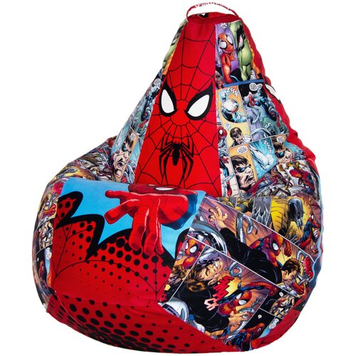 Кресло мешок Человек Паук размер XL, микровелюр