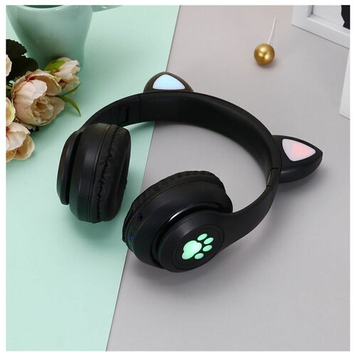 Беспроводные наушники со светящимися ушками CAT ear цвет черный 149900₽