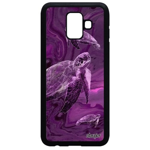 фото Противоударный чехол на телефон // galaxy a6 2018 // "черепаха" морская наземная, utaupia, розовый