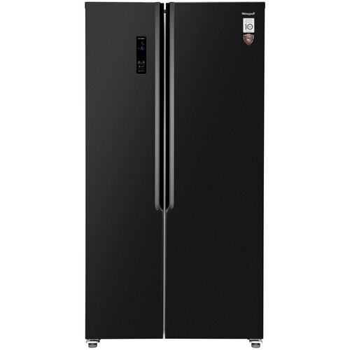 Холодильник двухкамерный WEISSGAUFF WSBS 509 NFBX Inverter No Frost, Side by Side, инверторный черны