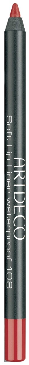 Карандаш для губ ARTDECO «SOFT LIP LINER WATERPROOF», водостойкий, тон 108, 1,2г