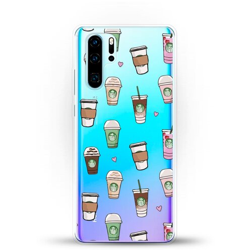 фото Силиконовый чехол кофе на huawei p30 pro andy & paul