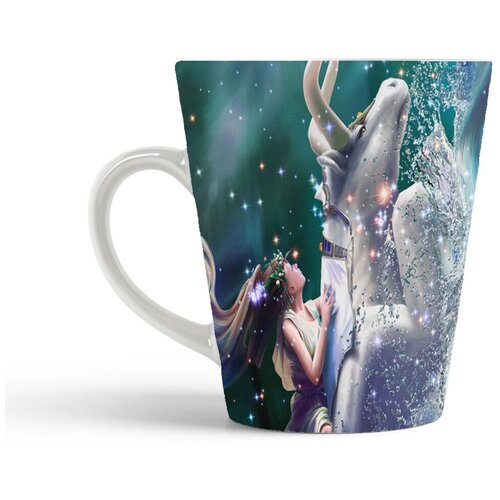 фото Кружка-латте coolpodarok аниме. девушка на тельце. бык