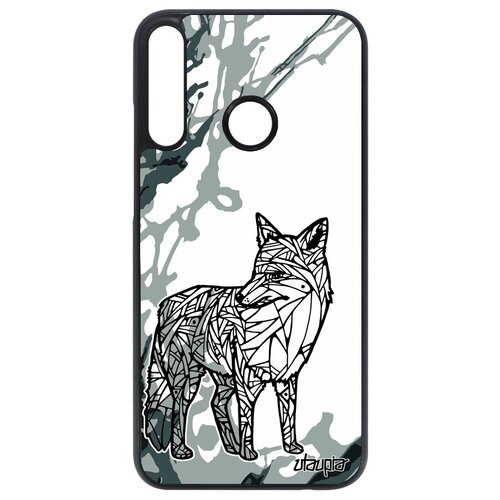 фото Защитный чехол на телефон // huawei p40 lite e // "лиса" лисица зверь, utaupia, серый