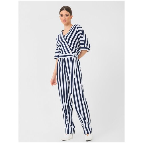 фото Комбинезон в полоску lo синий (42)