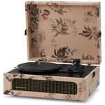 Виниловый проигрыватель CROSLEY VOYAGER PLUS Floral c двухсторонним Bluetooth - изображение