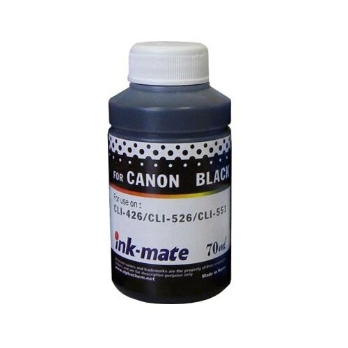 Чернила для CANON CLI-426BK/CLI-526BK/CLI-551BK (70мл, black, Dye ) CIM-720PB Ink-Mate чернила для canon cli 426 526 100мл dye magenta cim 720m ink mate