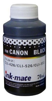 Чернила для CANON CLI-426BK/CLI-526BK/CLI-551BK (70мл, black, Dye ) CIM-720PB Ink-Mate