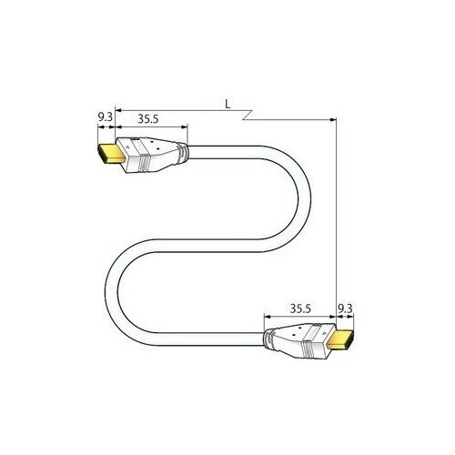 Кабель HDMI - HDMI Canare HDM015AE 1.5m кабель hdmi hdmi canare hdm02ae