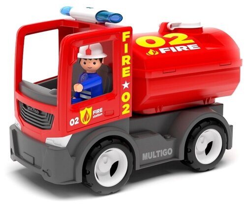 Пожарная машина Efko с цистерной и с водителем, 22 см (27282)