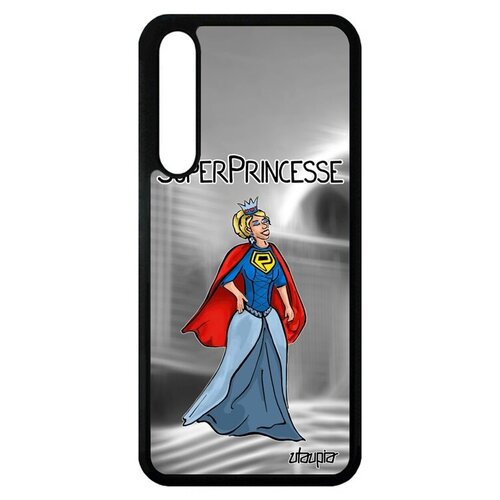 фото Противоударный чехол на мобильный // huawei p20 pro // "суперпринцесса" шутка комикс, utaupia, серый