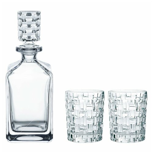 фото Набор 3 предмета, стекло, декантер 750 мл, стакан для виски 330 мл 2 шт, nachtmann, bossa nova, 101095