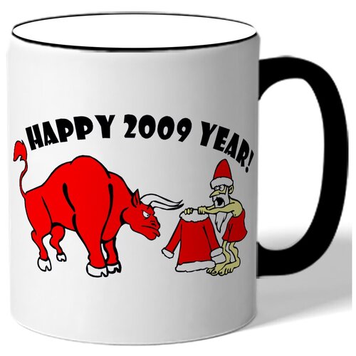 фото Кружка happy 2009 yaer , новый 2009 год drabs