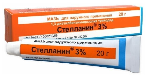 Стелланин мазь д/нар. прим., 3%, 20 мл, 20 г