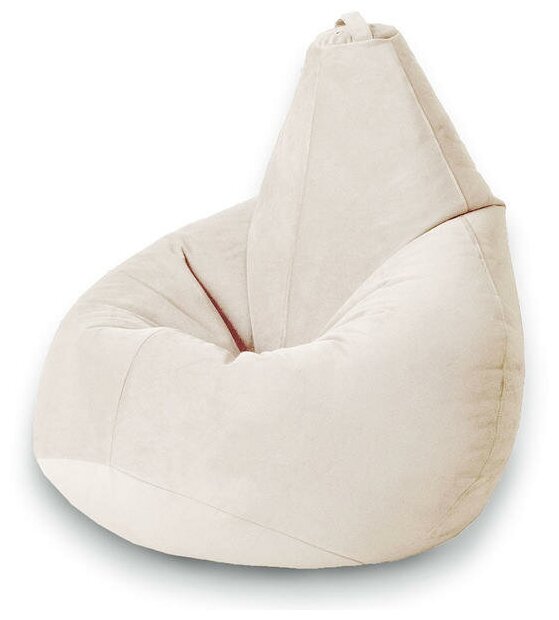 MyPuff кресло-мешок Груша, размер XXXL-Стандарт, мебельный велюр, латте
