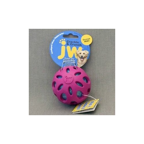JW Crackle & Crunch Ball / Игрушка для собак Мяч сетчатый Хрустящая резина Medium