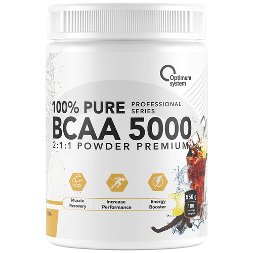 фото Optimum system bcaa 5000 powder (550г) кола-ваниль