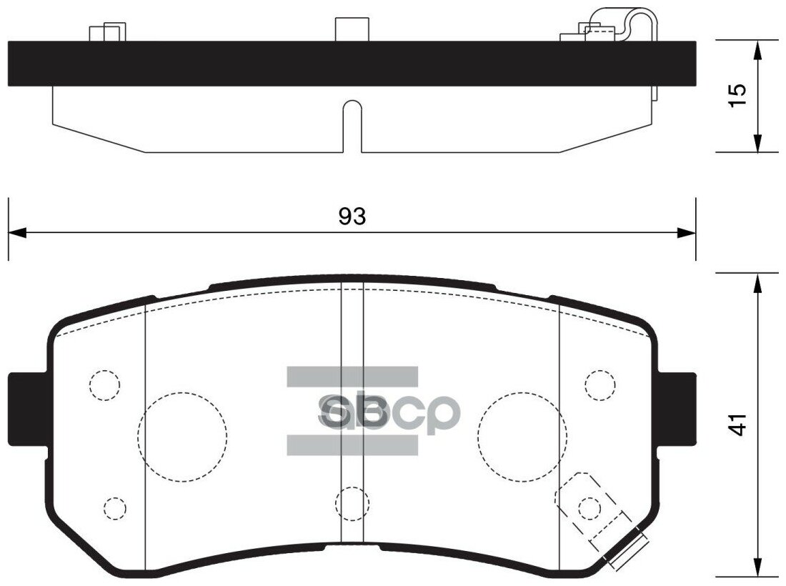 Колодки Тормозные Задние Sangsin Brake Sp1406 Sangsin brake арт. SP1406