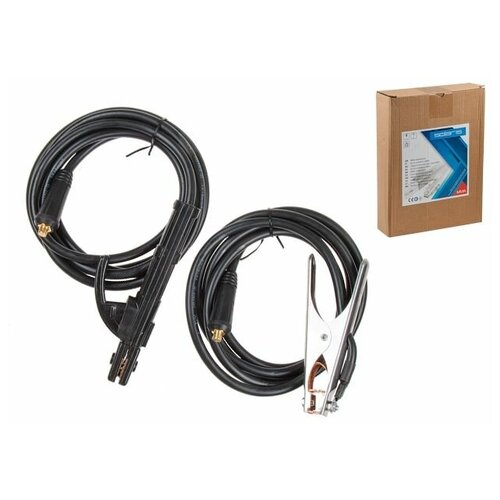 Комплект сварочный для MMA до 200А 3 3 м SOLARIS разъем 9 мм тип 10-25 WA-4211 222200₽