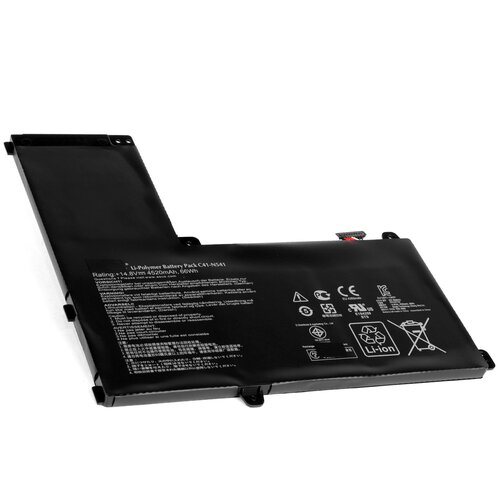 Аккумулятор для ноутбука Asus N541 (14.8V, 4520mAh). PN: C41-N541 аккумулятор iqzip для ноутбука asus n541 14 8v 4520mah pn c41 n541