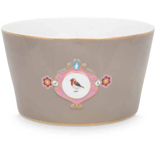 Пиала Pip Studio Love Birds Medallion Khaki, д. 20 см, 51.003.164