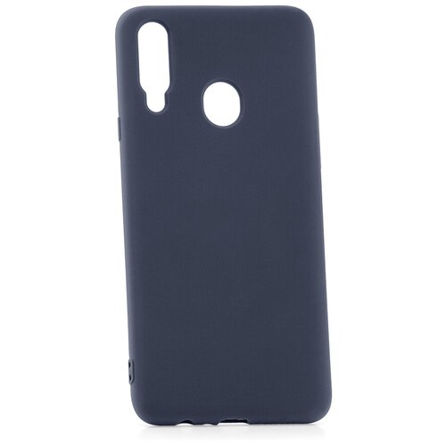 фото Чехол на samsung galaxy a20s kruche silicone plain midnight blue кruче,кruче