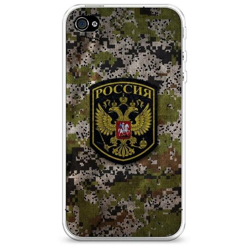 фото Силиконовый чехол "камуфляж 5" на apple iphone 4/4s / айфон 4/4s case place