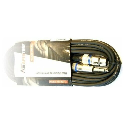 Шнур микрофонный - APEXTONE AP-2138-5 микрофонный кабель jack 6 35 mono xlr 3pin f 5m черный