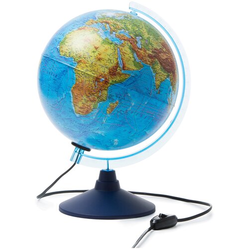 Глобус физико-политический Globen Классик Евро 250 мм (Ке012500191), синий глобус физико политический globen классик евро 250 мм ке022500195 голубой