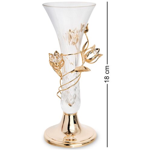 Ваза с цветочками Высота 18 см 2735₽