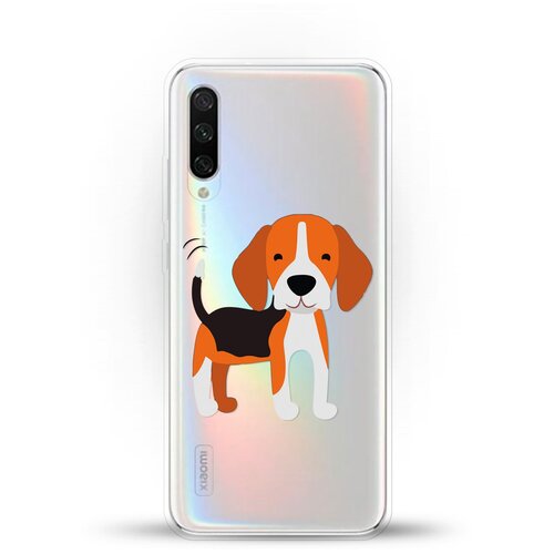 фото Силиконовый чехол довольный бигль на xiaomi mi a3 andy & paul