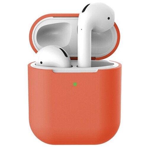 фото Чехол силиконовый для airpods 2 (7), персиково-розовый китай