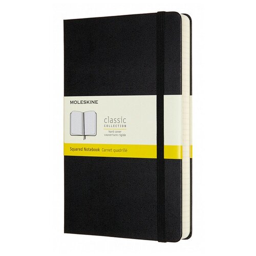 Блокнот Moleskine CLASSIC EXPENDED QP061EXP Large 130х210мм 400стр. клетка твердая обложка черный